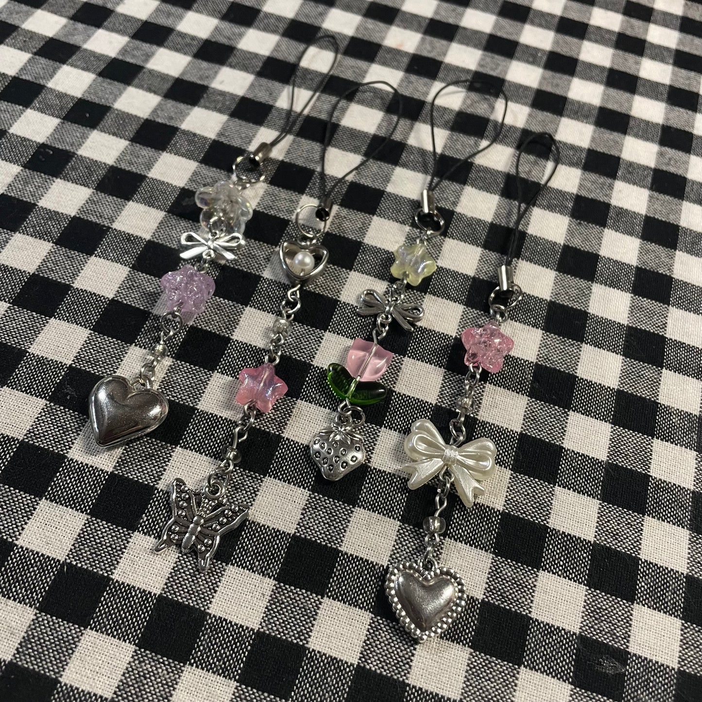 Pretty In Pink Phone Charms