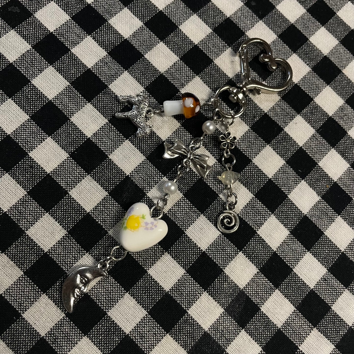 Moonlight on the River Keychain