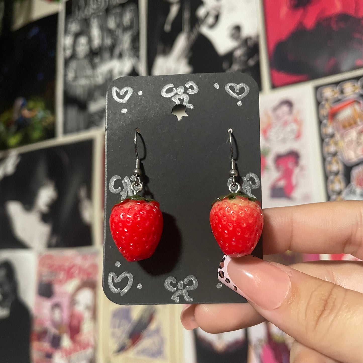 Little Red Strawberries Earrings