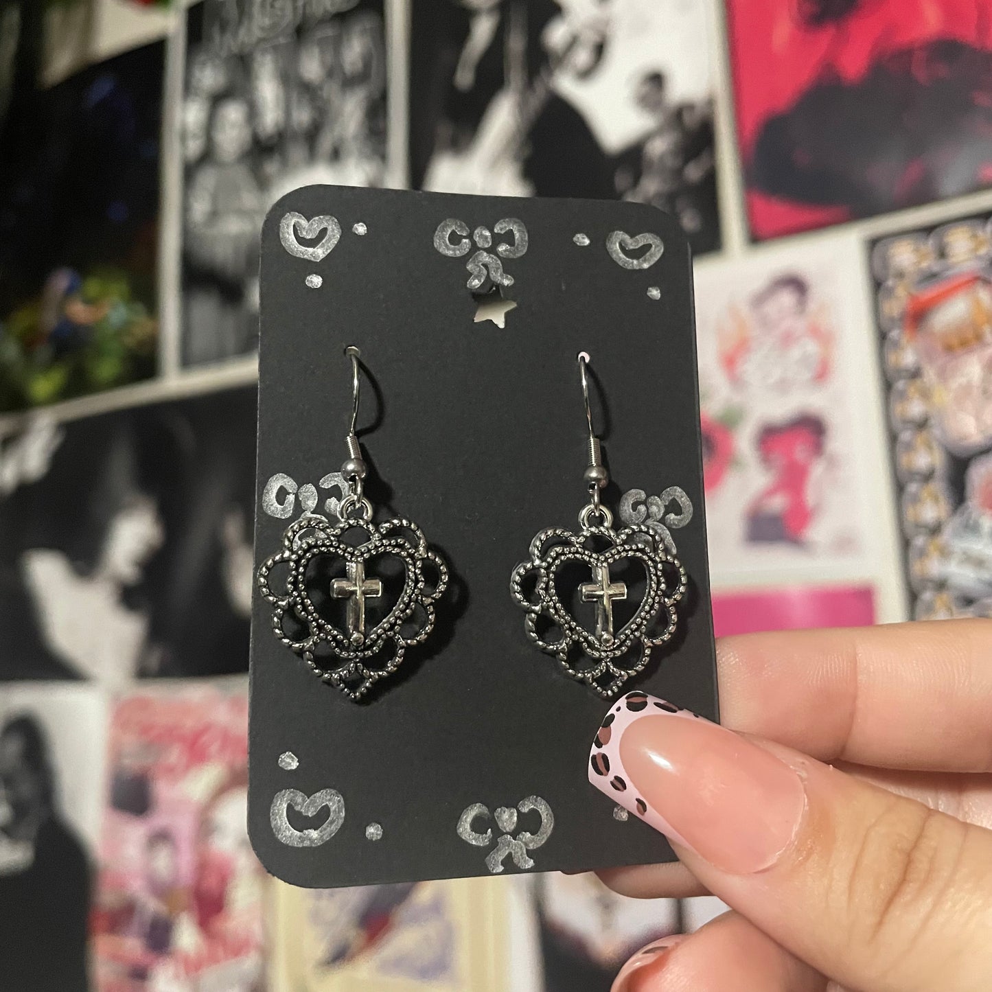 Mary On A Cross Earrings