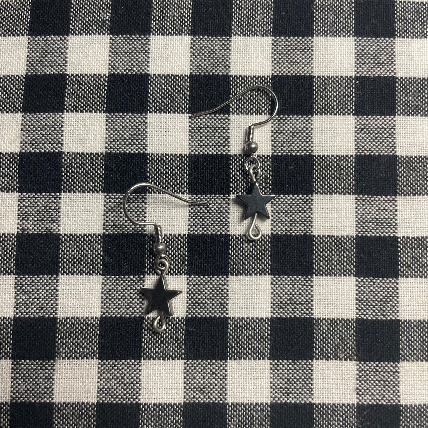 Black Star Earrings