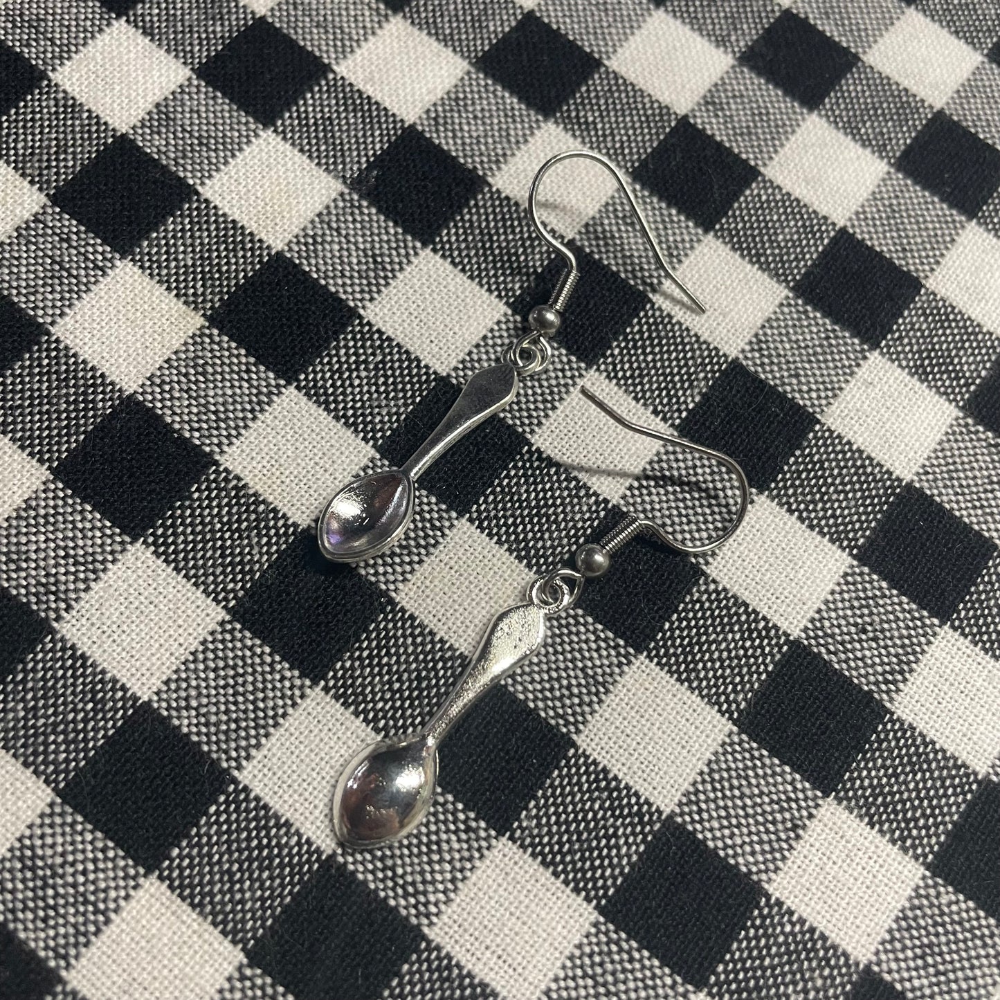 Silver Spoon Earrings