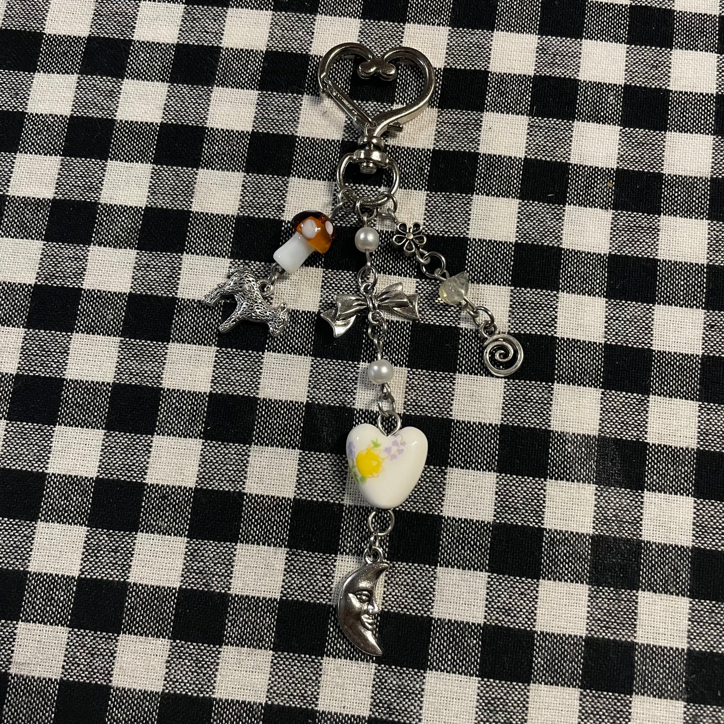 Moonlight on the River Keychain