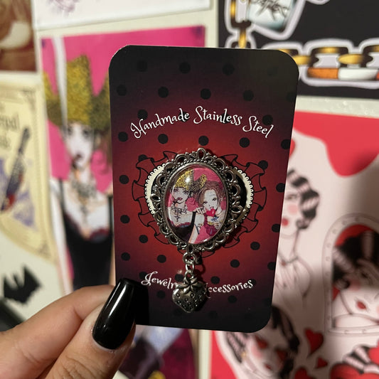 Nana & Hachi Pendant Pin