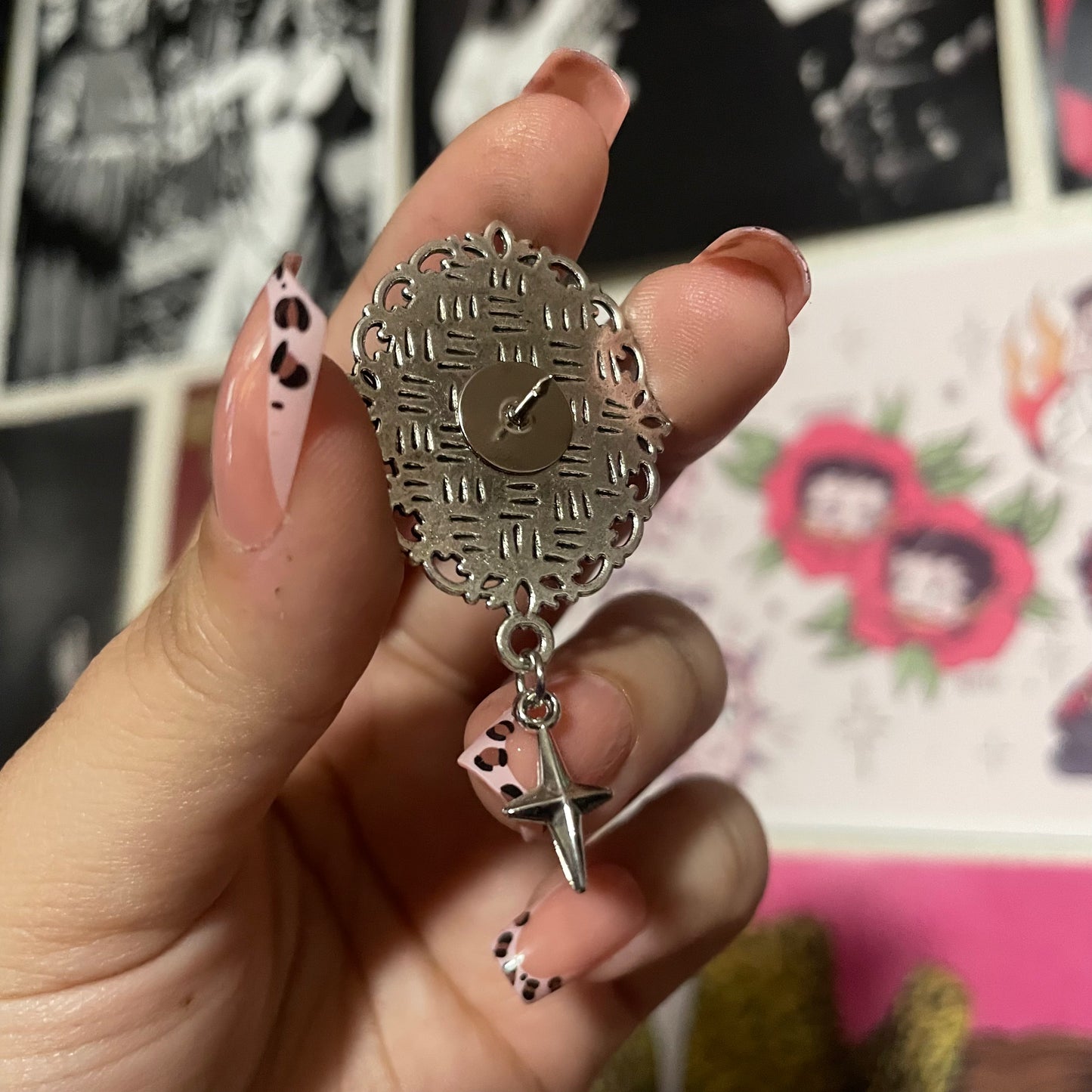 The Cure Pendant Pin