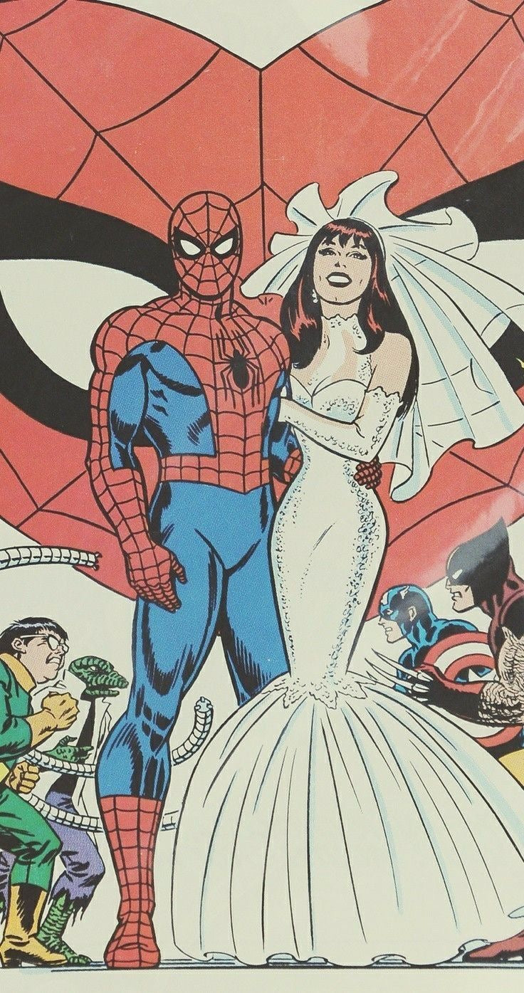 Spiderman Wedding Pendant Pin