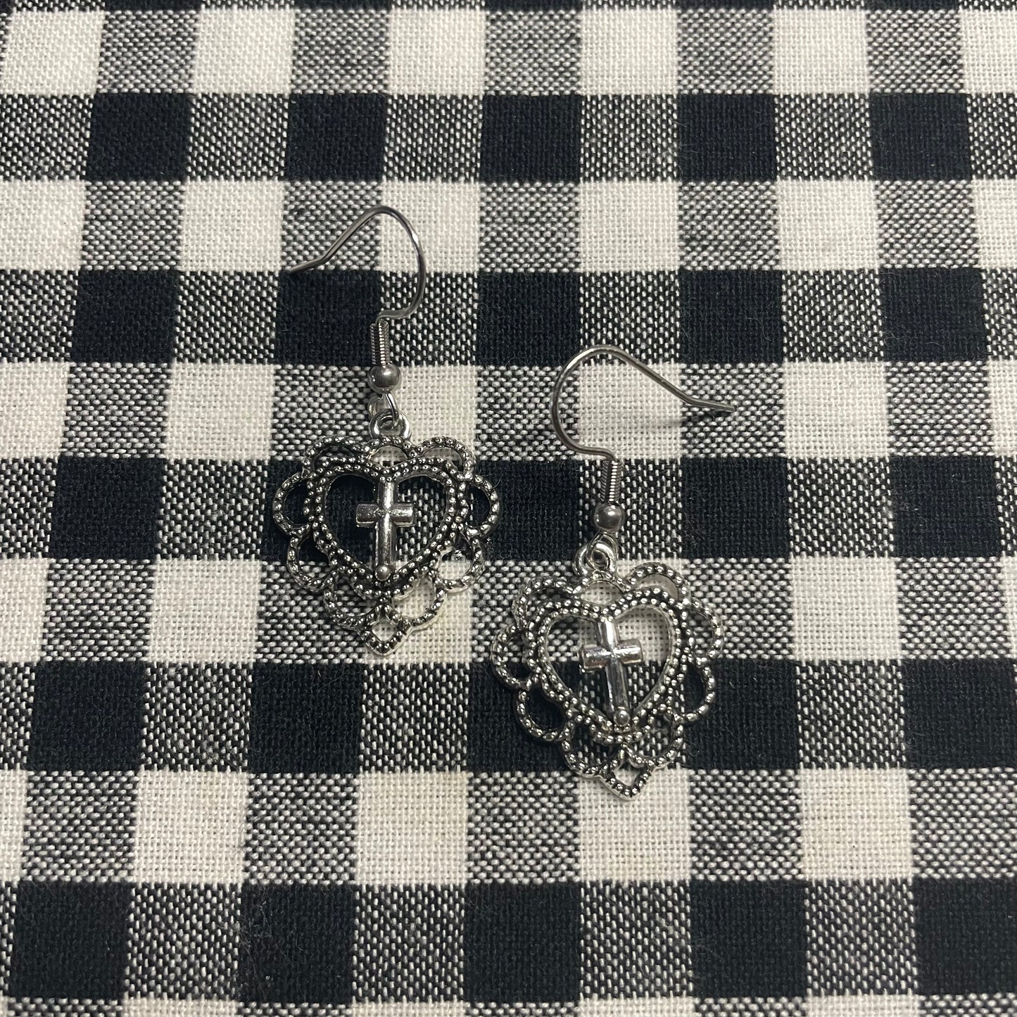 Mary On A Cross Earrings