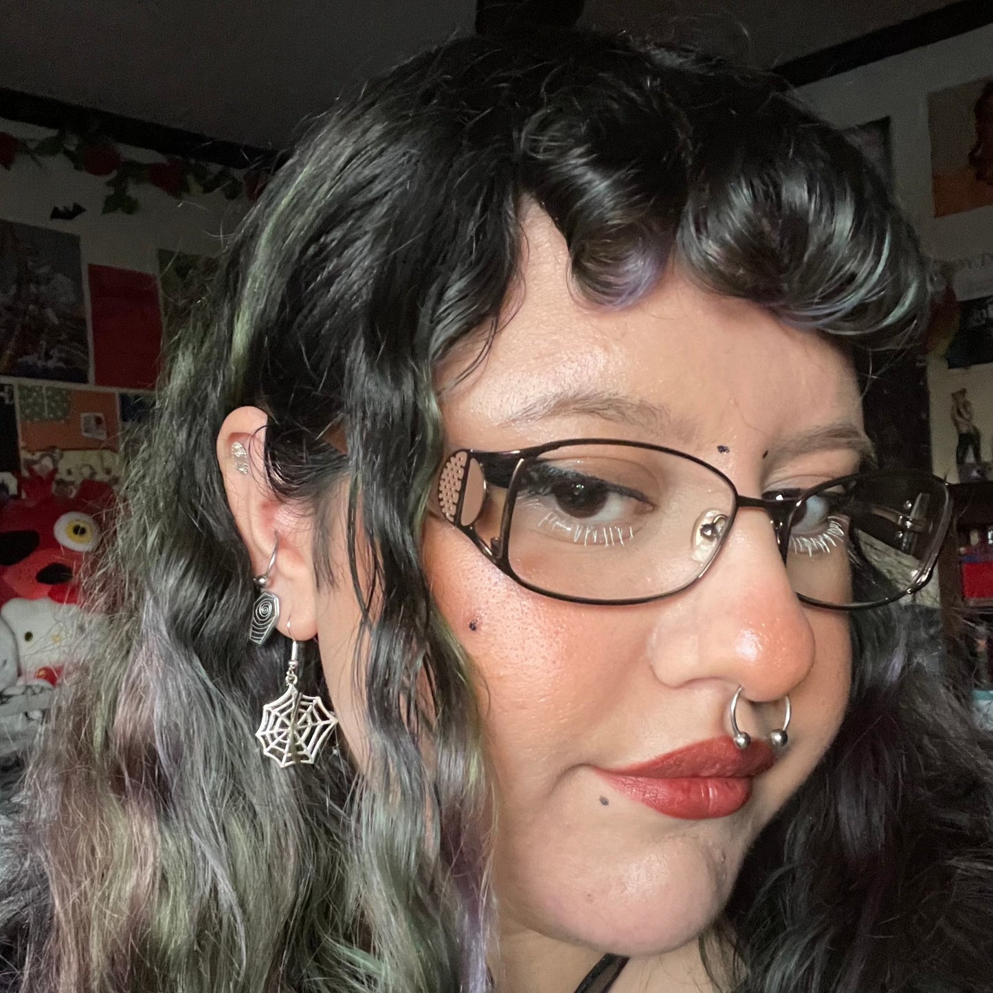 Walking Into Spiderwebs Earrings