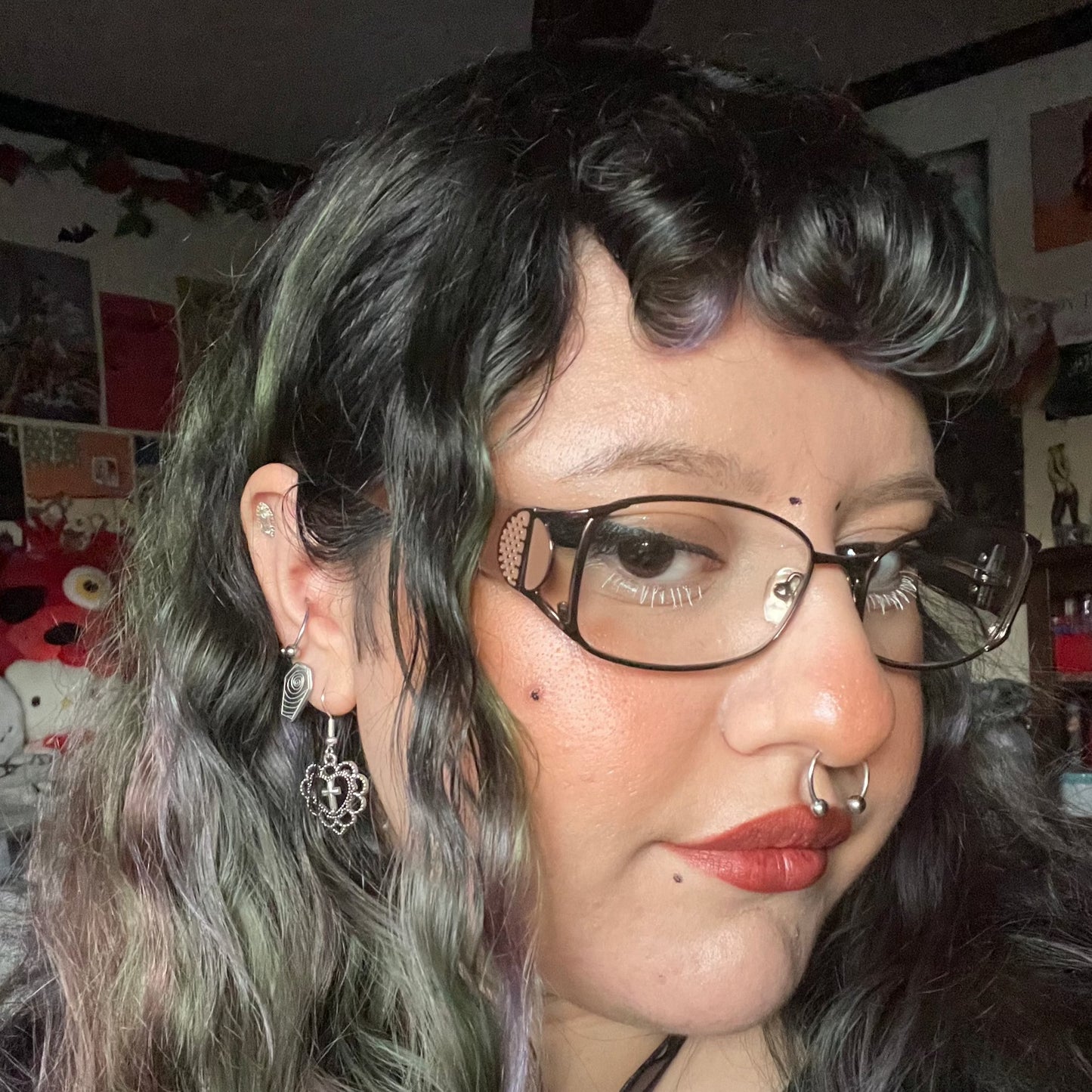 Mary On A Cross Earrings