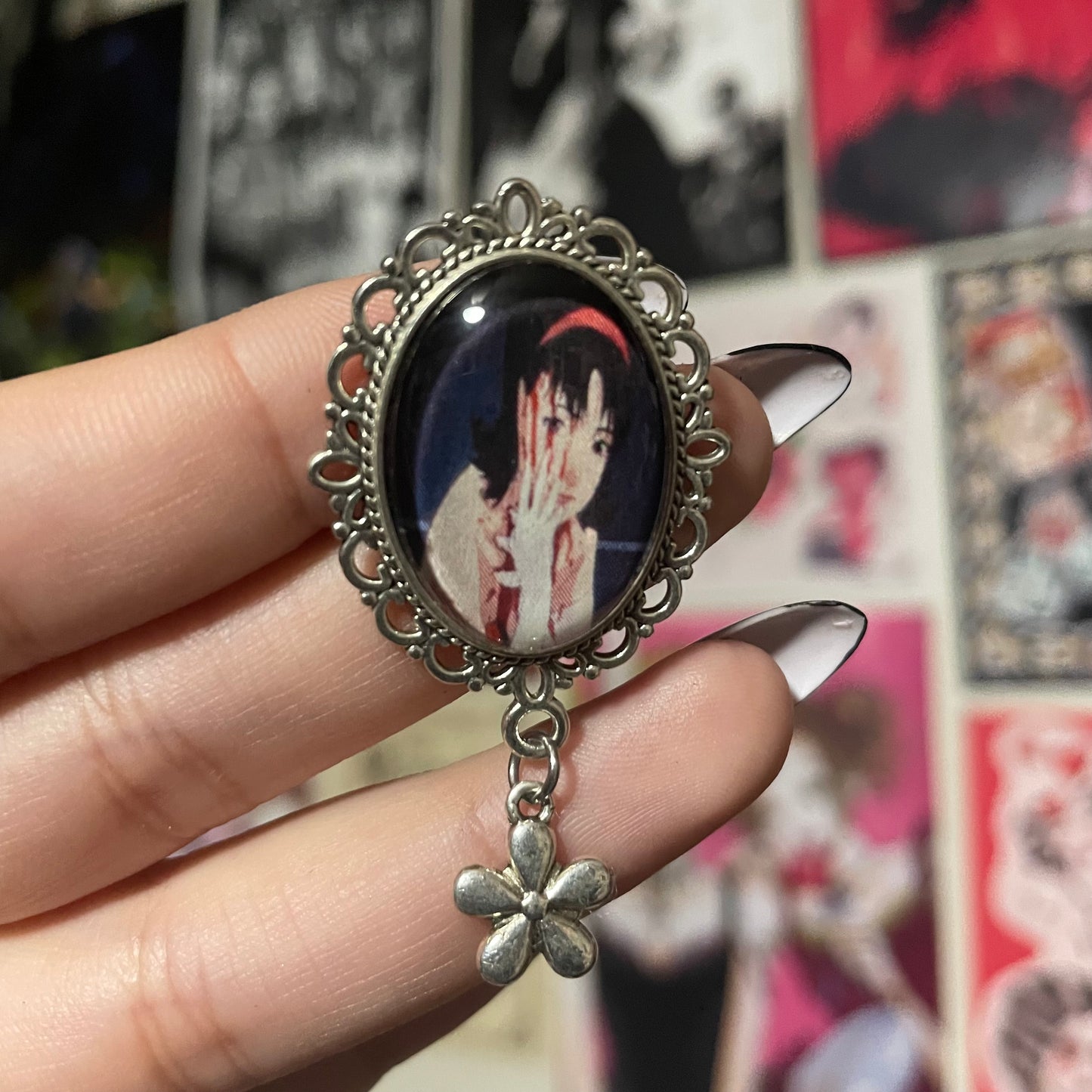 Perfect Blue Pendant Pin