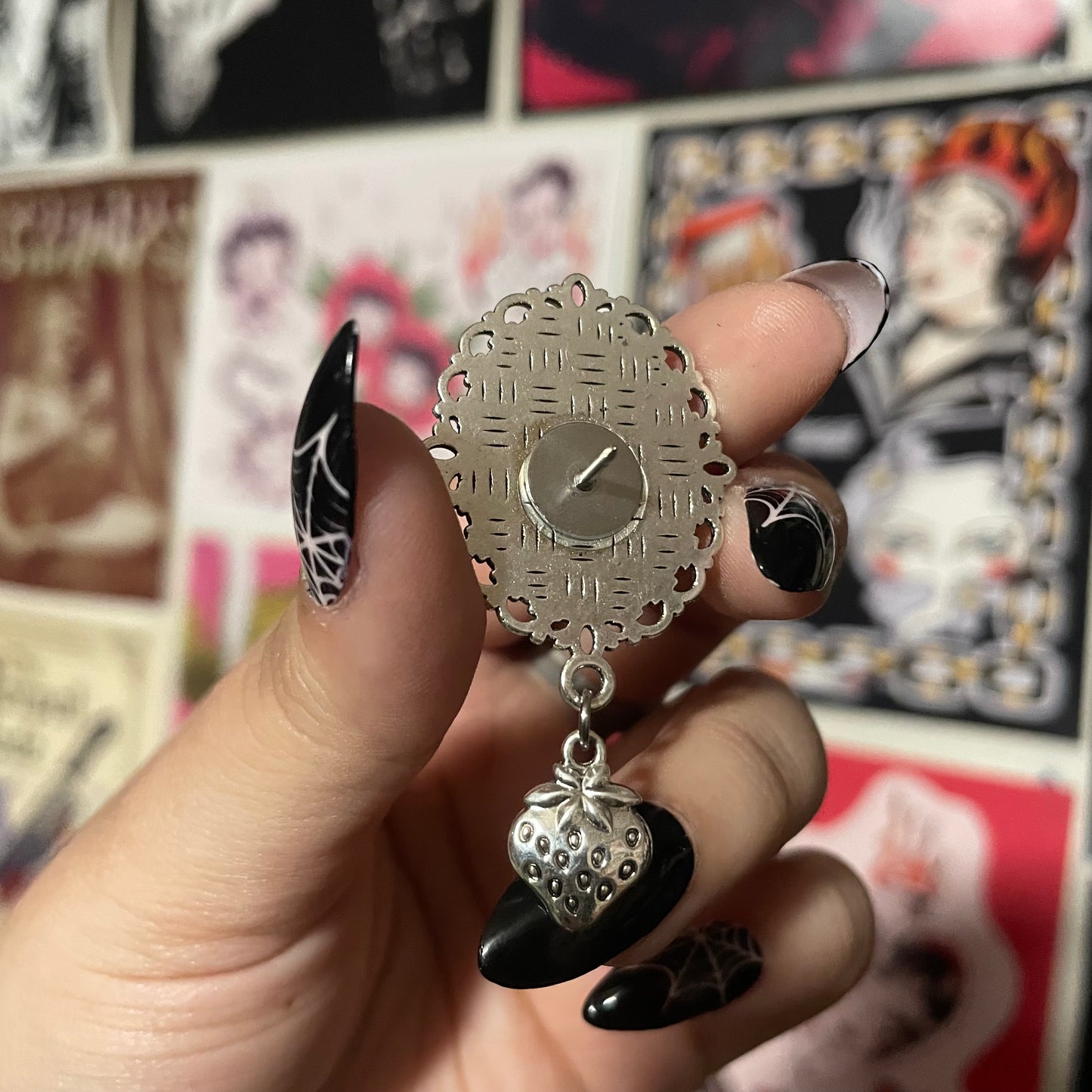 Nana and Hachiko Pendant Pin