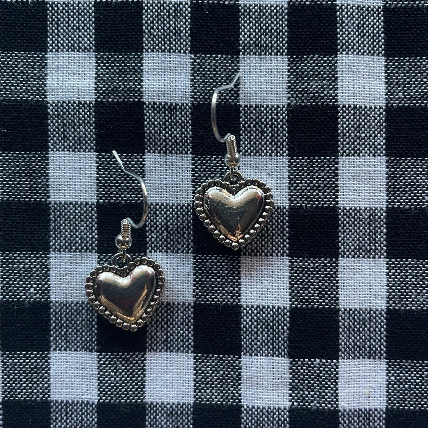 Silver Heart Earrings