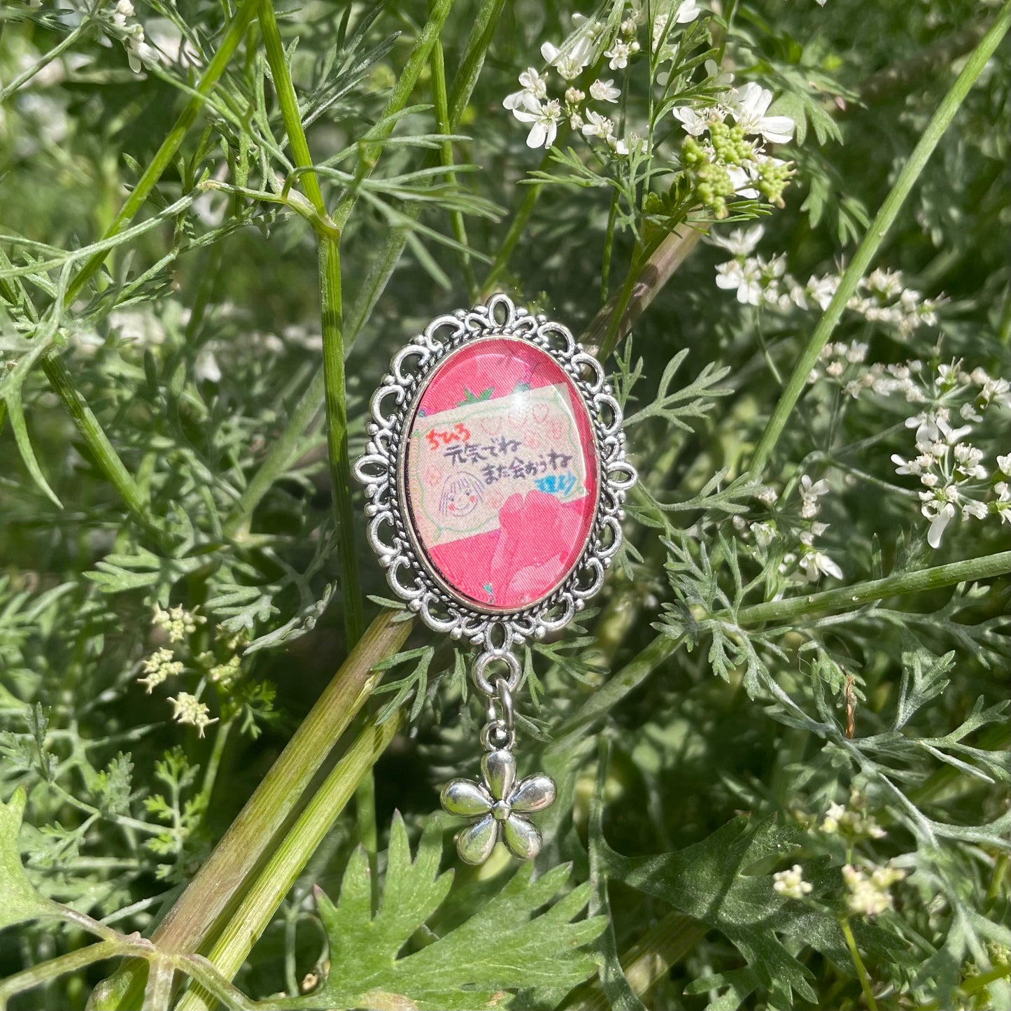Chihiro's Letter Pendant Pin