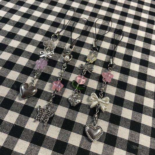 Pretty In Pink Phone Charms