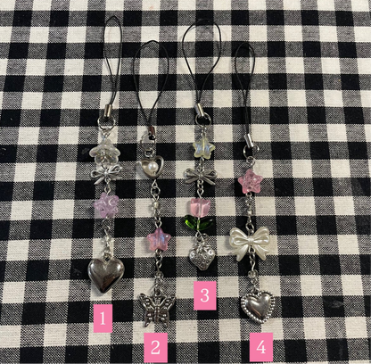 Pretty In Pink Phone Charms