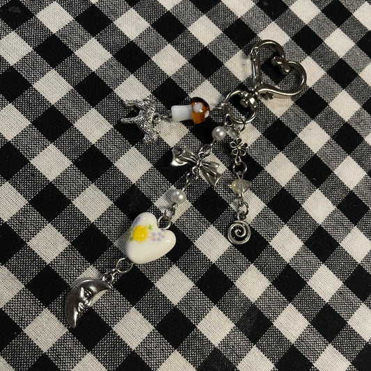 Moonlight on the River Keychain