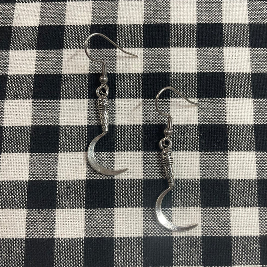 Reaper’s Scythe Earrings