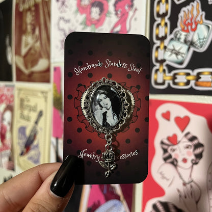 Amy Winehouse Pendant Pin