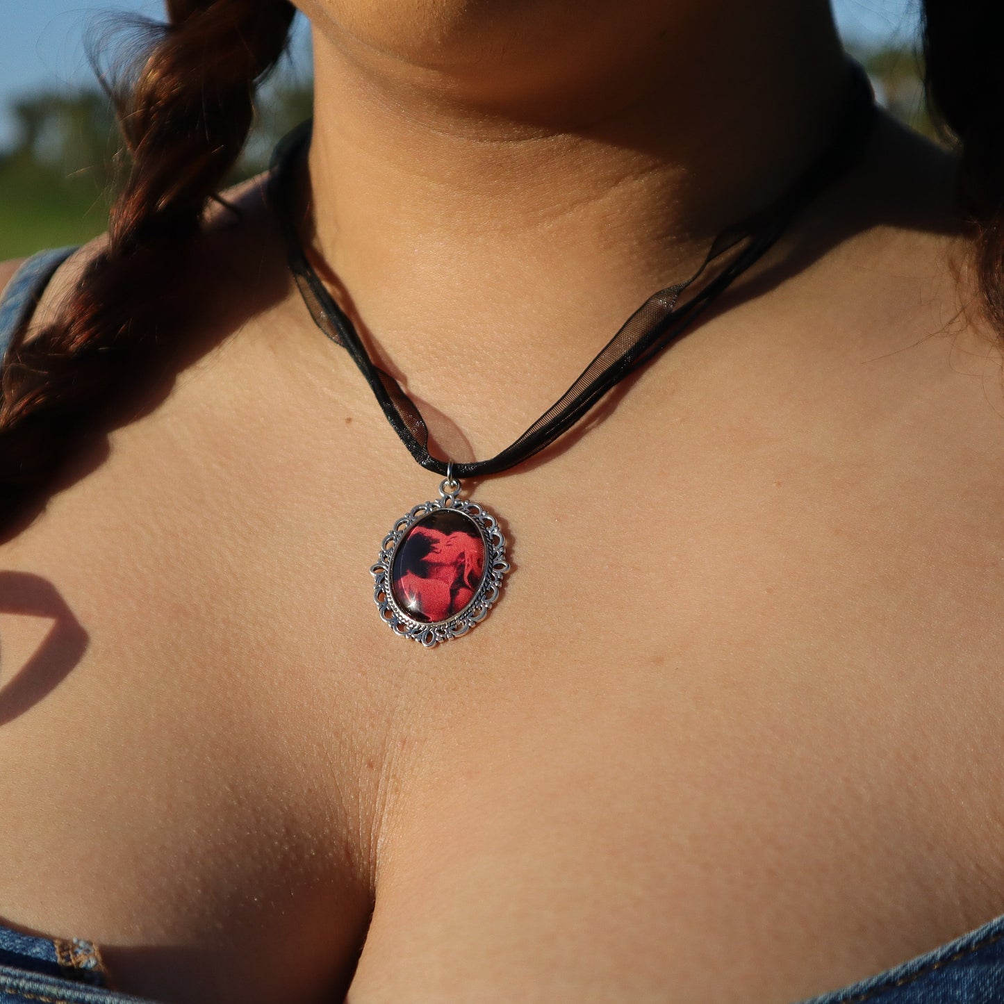 TV Girl Pendant Necklace