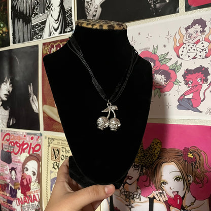 Cherry Lace Necklace