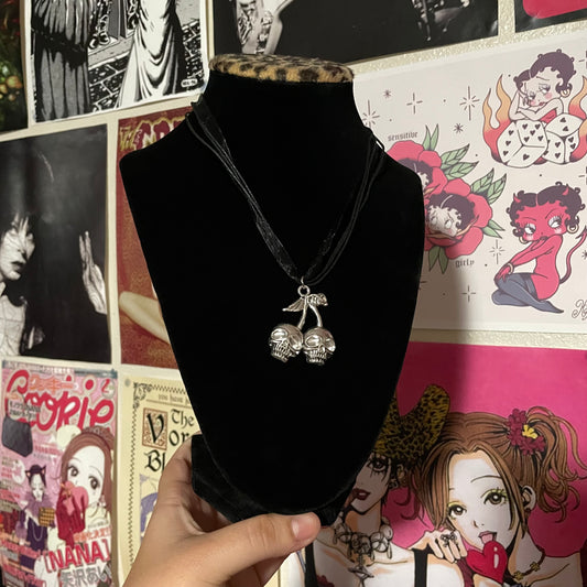 Cherry Lace Necklace
