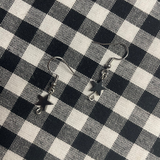 Black Star Earrings