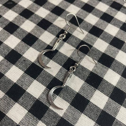 Reaper’s Scythe Earrings