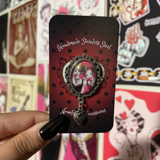 Nana & Hachi Pendant Pin