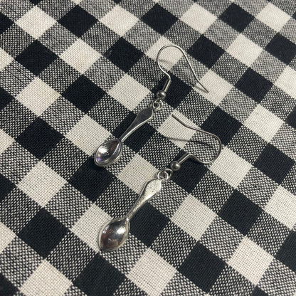 Silver Spoon Earrings