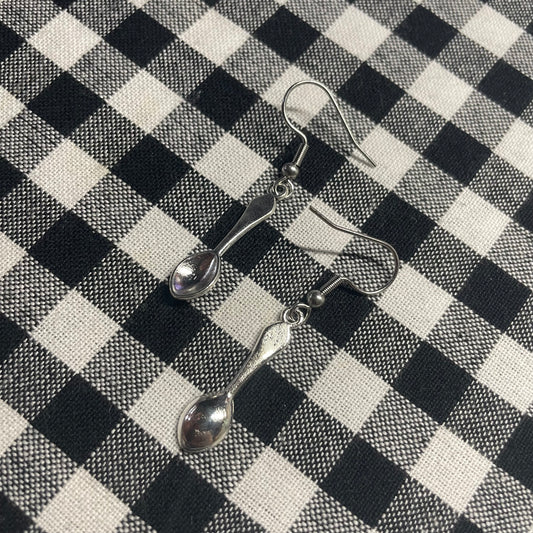 Silver Spoon Earrings