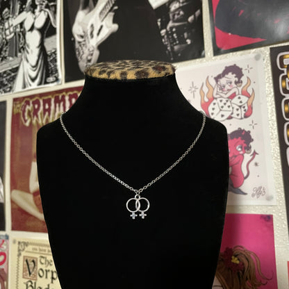 Double Venus Chain Necklace