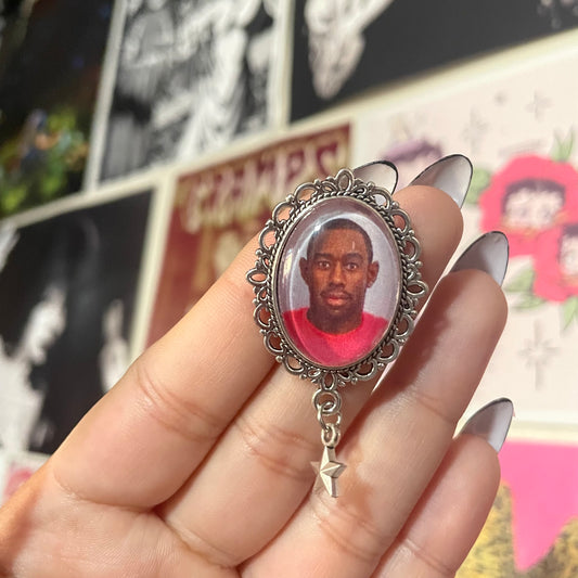 Tyler Mugshot Pendant Pin