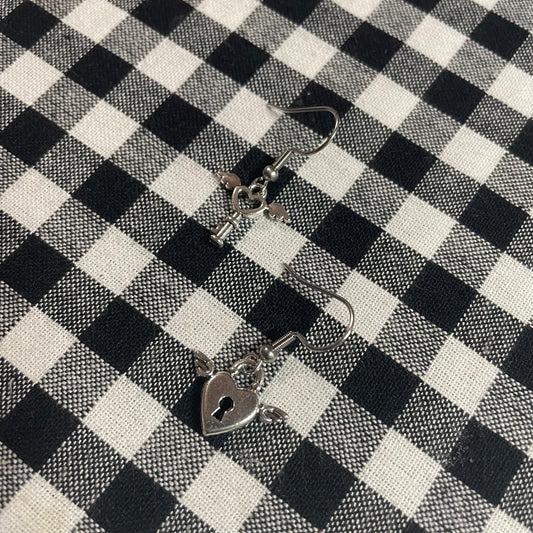 Lock and Key Earrings