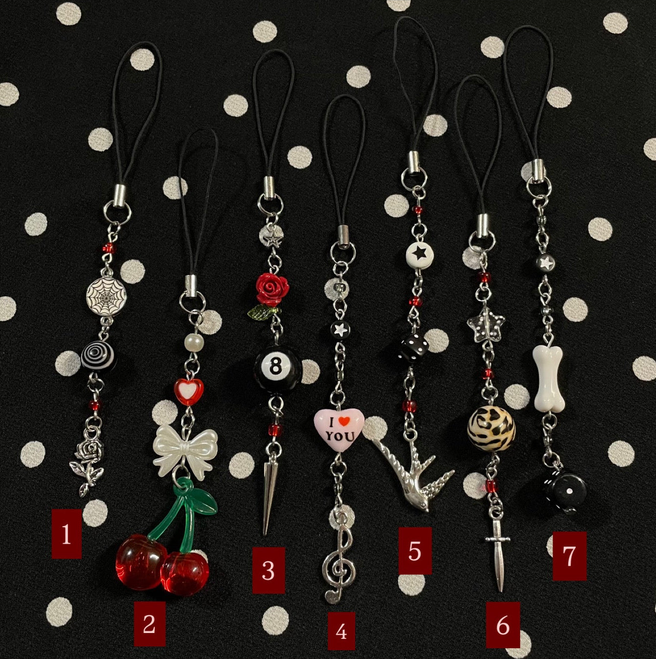 Pinup Princess Phone Charms