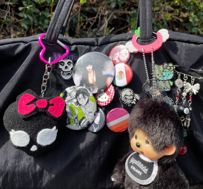 Monster High Skull Felt Keychain