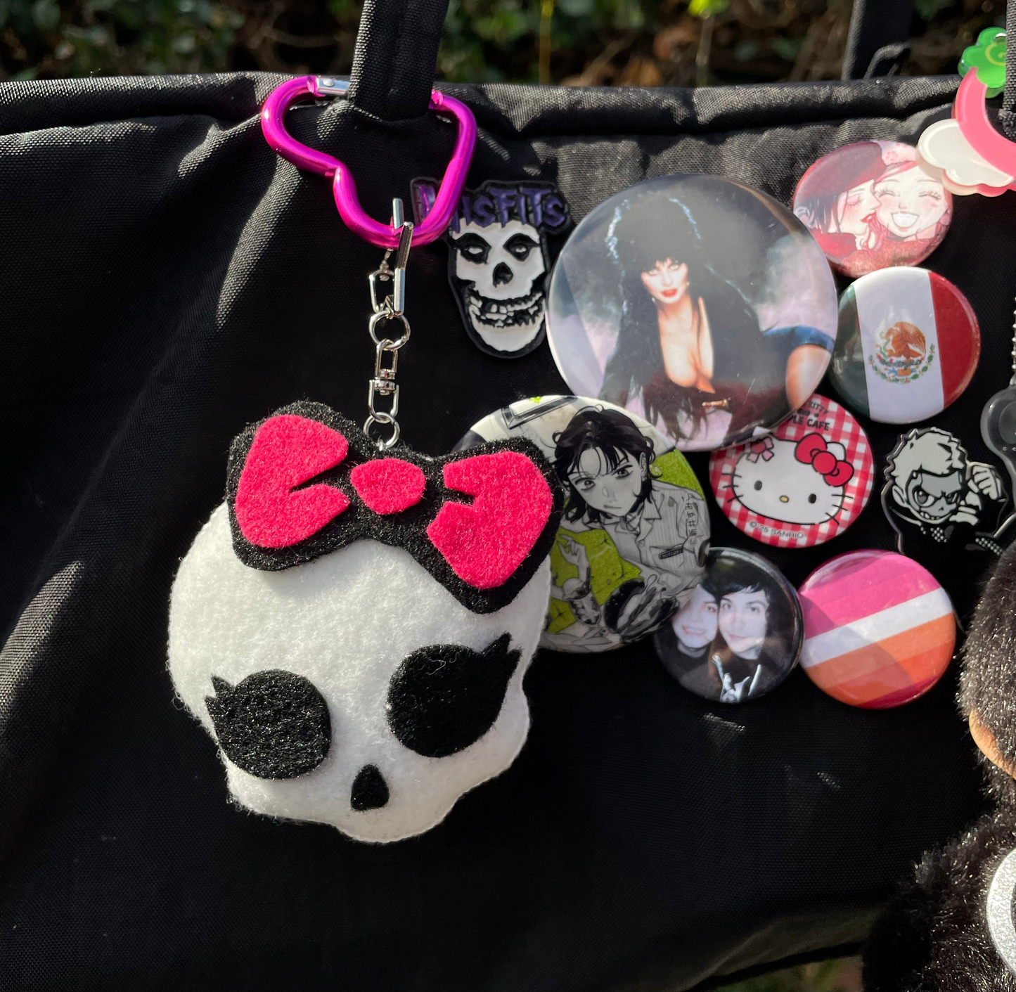 Monster High Skull Felt Keychain