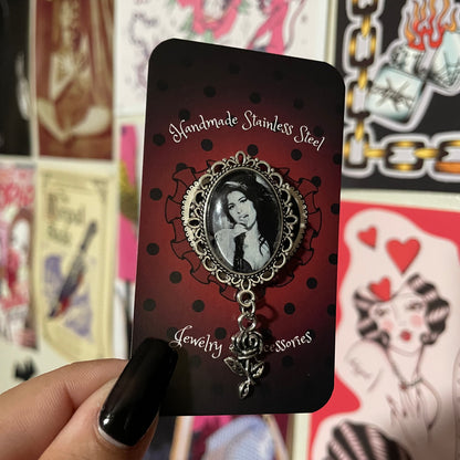 Amy Winehouse Pendant Pin