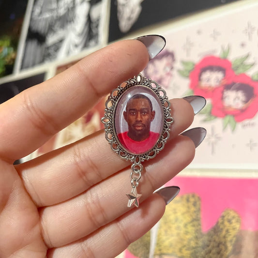 Tyler Mugshot Pendant Pin