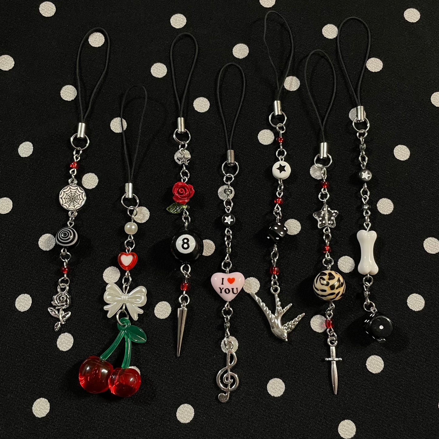 Pinup Princess Phone Charms