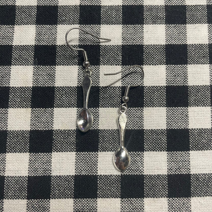 Silver Spoon Earrings
