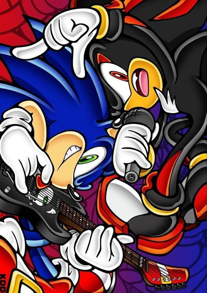 Shadow and Sonic Pendant Pin