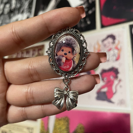 Monchhichi Pendant Pin
