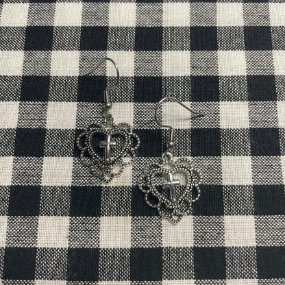 Mary On A Cross Earrings