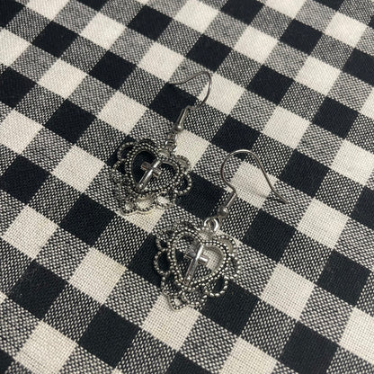Mary On A Cross Earrings