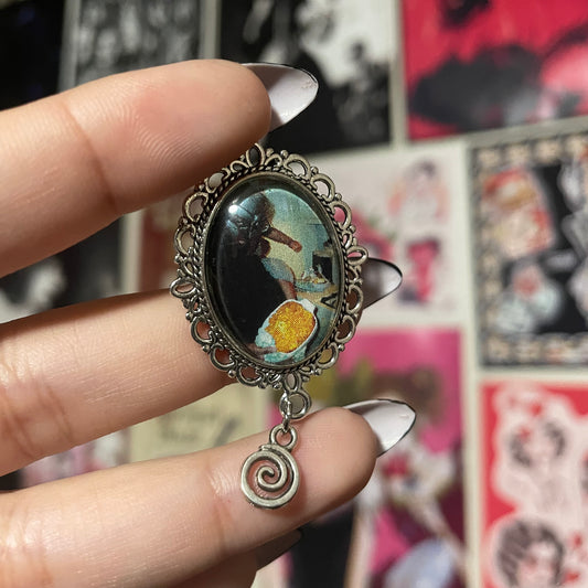 MF DOOM Mac and Cheese Pendant Pin