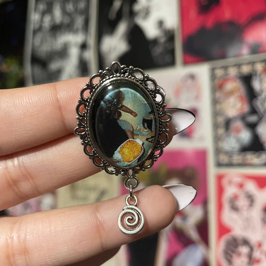 MF DOOM Mac and Cheese Pendant Pin
