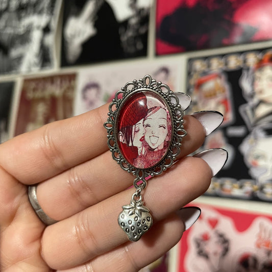 Nana and Hachiko Pendant Pin
