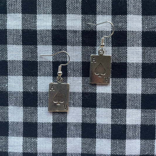 Ace Of Spades Earrings